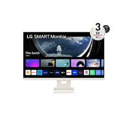 LG 27" 27SR50F-W FHD IPS HDMI/USB/Bluetooth/AirPlay smart monitor (Újszerű)