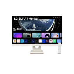 LG 27" 27SR50F-W, 1920x1080 IPS 16:9, 14ms, 2xHDMI/2xUSB/Bluetooth/AirPlay, hangszóró smart monitor (Újracsomagolt)