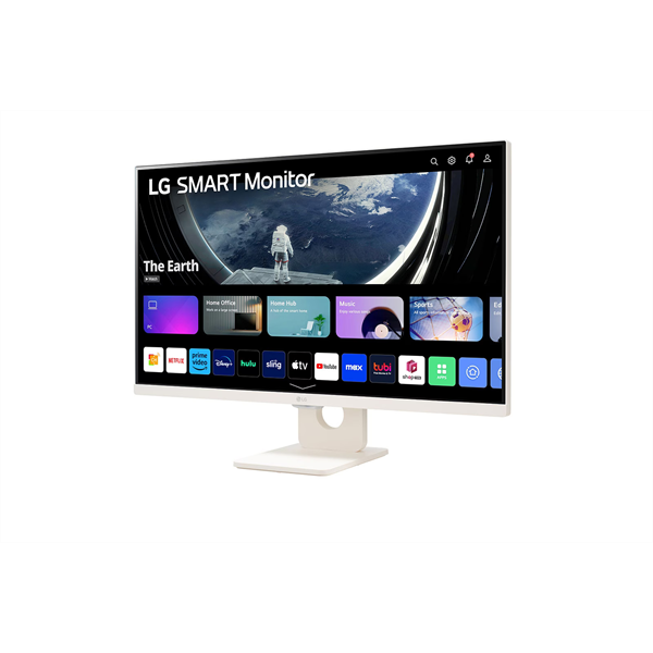 LG 27" 27SR50F-W, 1920x1080 IPS 16:9, 14ms, 2xHDMI/2xUSB/Bluetooth/AirPlay, hangszóró smart monitor (Újracsomagolt)