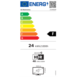 LG 27" 27UP650P UHD IPS HDMI/DP monitor