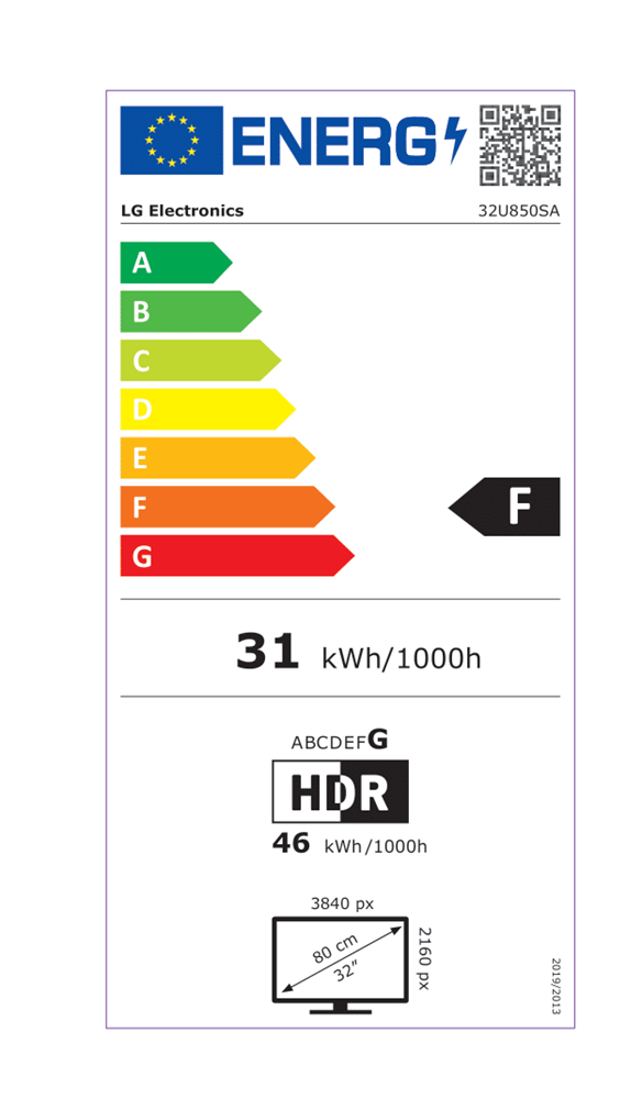 LG 31,5" 32U850SA-W.AEU 4K UHD IPS HDMI/USB-C smart monitor
