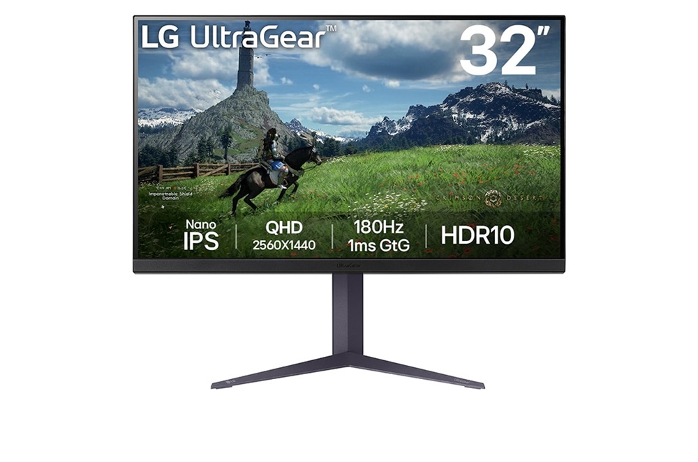 LG 32" 32GS85Q-B.AEU UltraGear QHD Nano IPS 180Hz HDMI/DP/USB gamer monitor