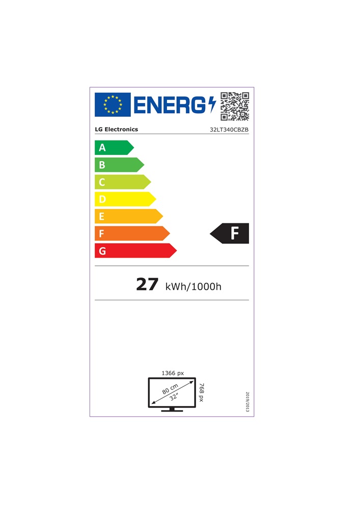 LG 32" 32LT340C HD Ready LED TV (Újszerű)