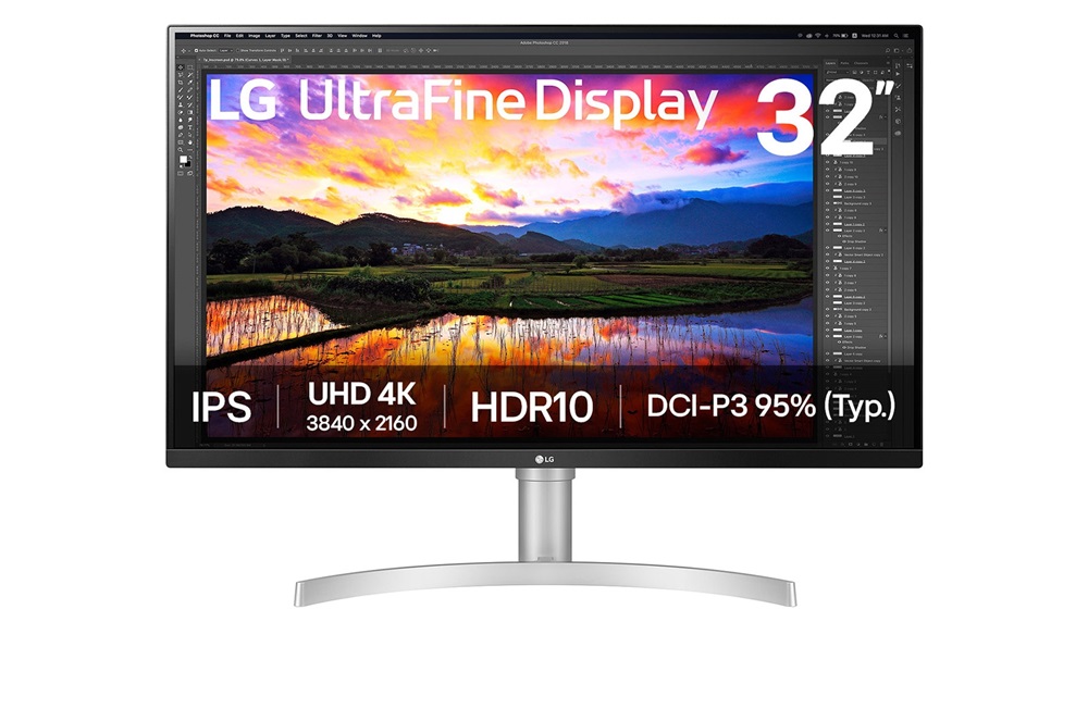 LG 32" 32UN650K-W.AEU UHD IPS HDMI/DP monitor