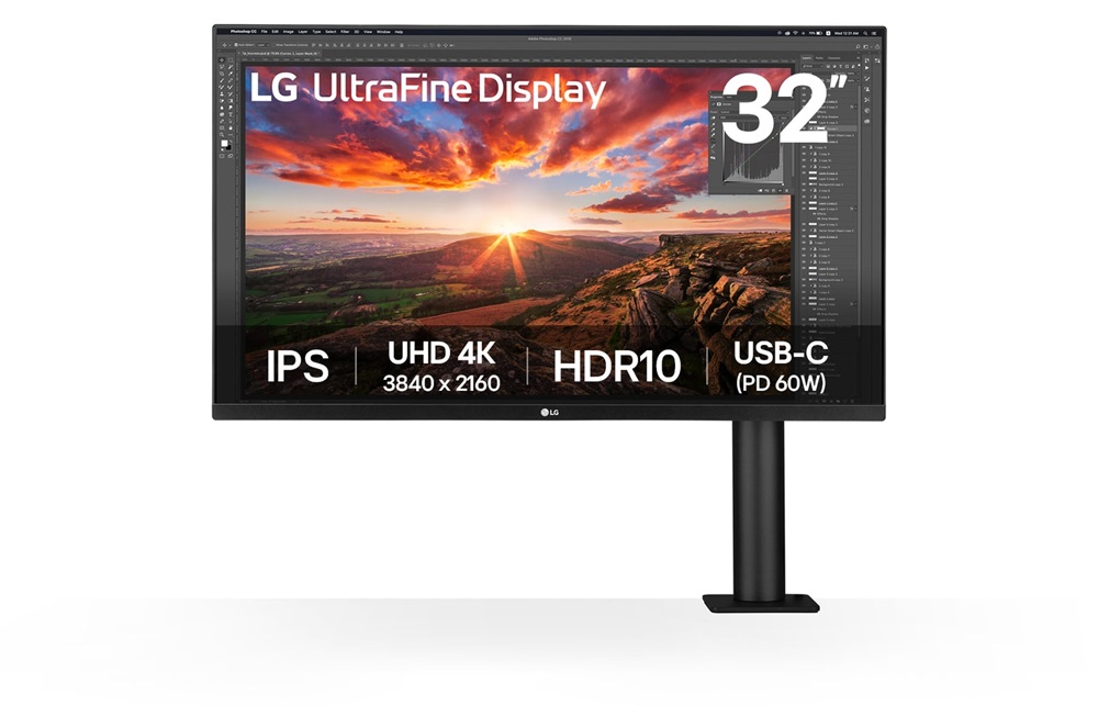 LG 32" 32UN880K-B.AEU UHD IPS HDMI/DP/USB/USB-C monitor
