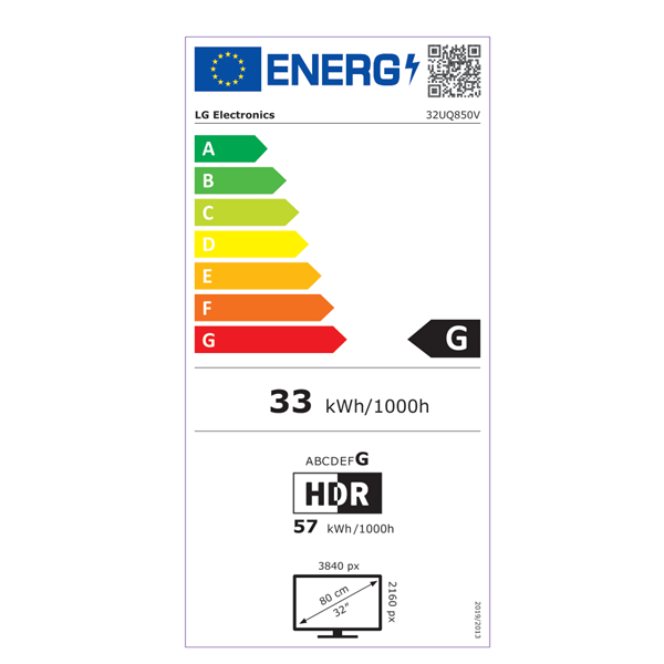 LG 32" 32UQ850V-W 4K UHD IPS HDMI/DP/USB-C monitor