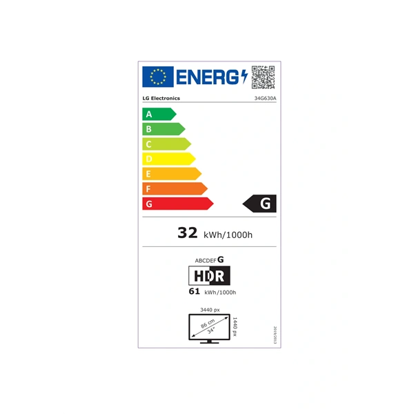 LG 34" 34G630A-B.AEUQ UltraGear WQHD VA 240Hz HDMI/DP/USB/USB-C ívelt gamer monitor