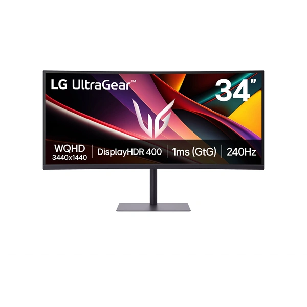 LG 34" 34G630A-B.AEUQ UltraGear WQHD VA 240Hz HDMI/DP/USB/USB-C ívelt gamer monitor