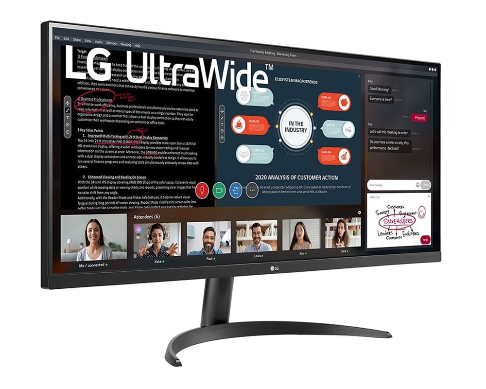 LG 34" 34WP500 WFHD IPS HDMI monitor