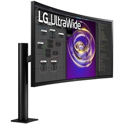 LG 34" 34WP88C-B UWQHD IPS HDMI/DP/USB fekete ívelt monitor