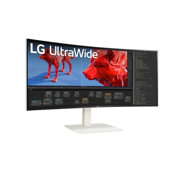 LG 37,5" 38WR85QC-W WQHD+ IPS 144Hz HDMI/DP/USB-C/USB/RJ45 ívelt monitor