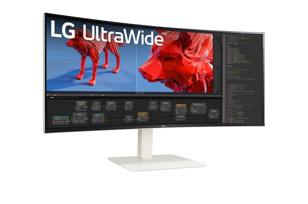 LG 37,5" 38WR85QC-W WQHD+ IPS 144Hz HDMI/DP/USB-C/USB/RJ45 ívelt monitor