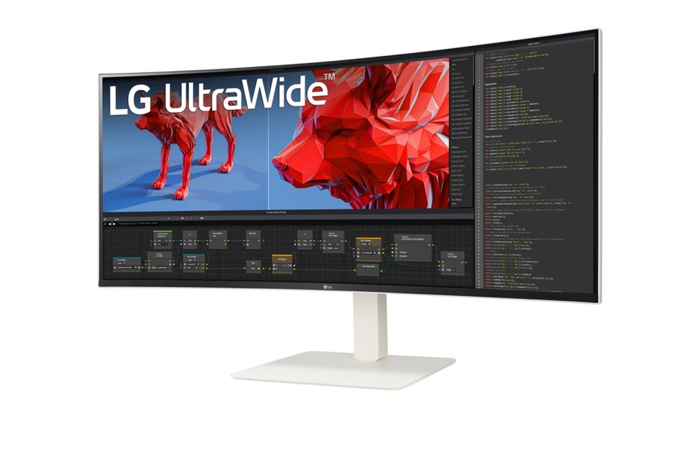 LG 37,5" 38WR85QC-W WQHD+ IPS 144Hz HDMI/DP/USB-C/USB/RJ45 ívelt monitor
