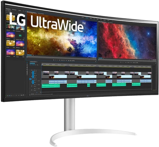 LG 38" 38WP85C-W UltraWide QHD+ IPS HDMI/DP ívelt kijelzős monitor