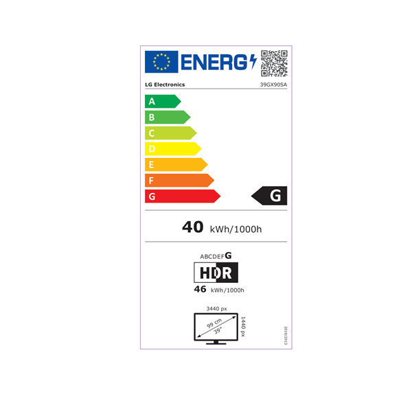 LG 39" 39GX90SA-W.AEU UltraGear WQHD OLED 240Hz HDMI/DP/USB/USB-C/LAN ívelt gamer monitor