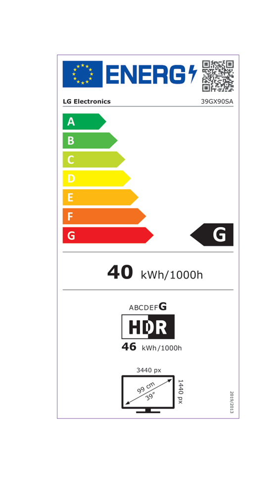 LG 39" 39GX90SA-W.AEU UltraGear WQHD OLED 240Hz HDMI/DP/USB/USB-C/LAN ívelt gamer monitor