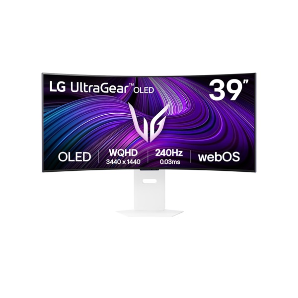 LG 39" 39GX90SA-W.AEU UltraGear WQHD OLED 240Hz HDMI/DP/USB/USB-C/LAN ívelt gamer monitor