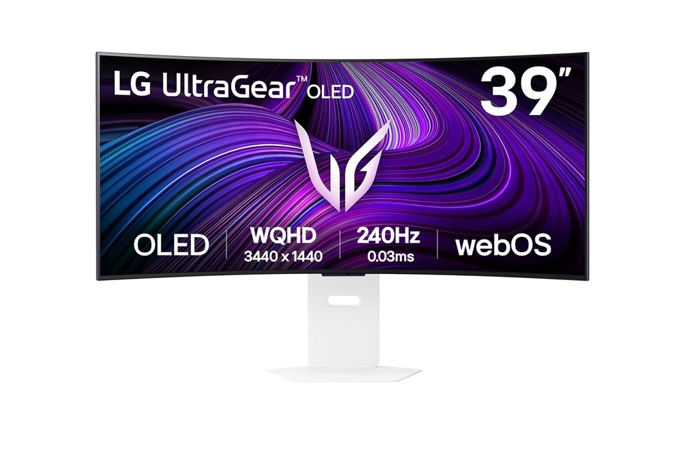 LG 39" 39GX90SA-W.AEU UltraGear WQHD OLED 240Hz HDMI/DP/USB/USB-C/LAN ívelt gamer monitor