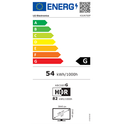 LG 42,5" 43UN700P UHD IPS HDMI/DP/USB-C/USB monitor