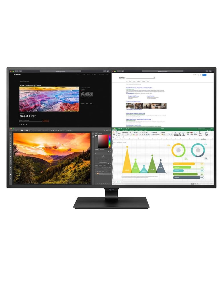 LG 42,5" 43UN700-B 4K UHD IPS HDMI/DP/USB-C fekete monitor