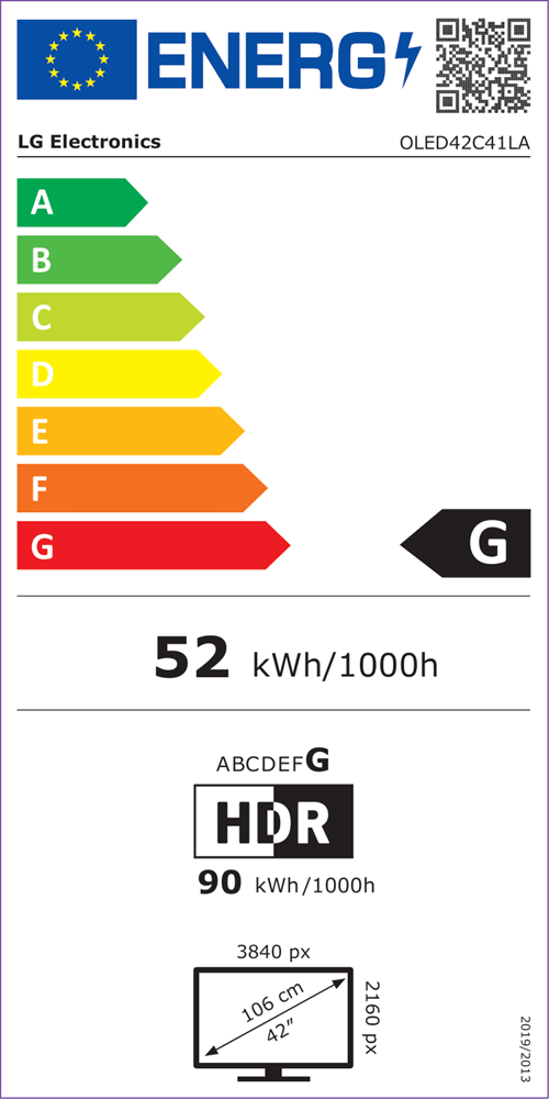 LG 42" OLED42C41LA 4K UHD Smart OLED evo TV