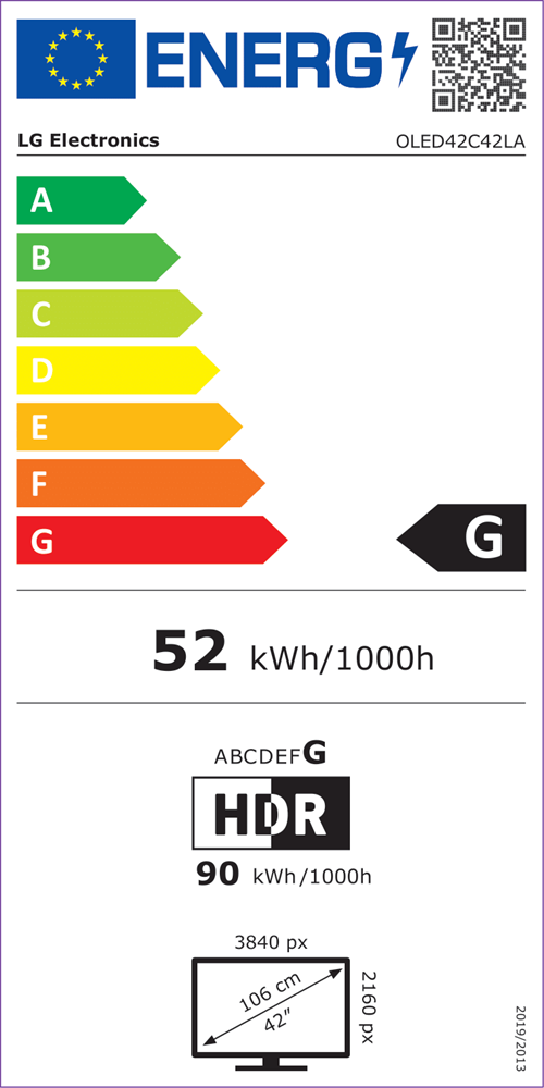 LG 42" OLED42C42LA 4K UHD Smart OLED evo TV