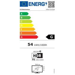 LG 43" 43AU731C0LA 4K UHD Smart TV (Újracsomagolt)