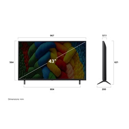LG 43" 43NANO80A3B 4K UHD AI Smart NanoCell TV