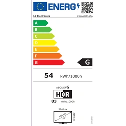 LG 43" 43NANO81A3A 4K UHD AI Smart NanoCell TV (Újszerű)