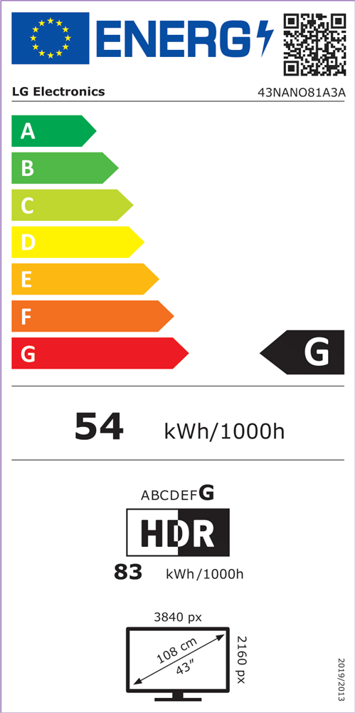 LG 43" 43NANO81A3A 4K UHD AI Smart NanoCell TV