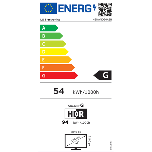 LG 43" 43NANO90A3B 4K UHD NanoCell AI Smart TV