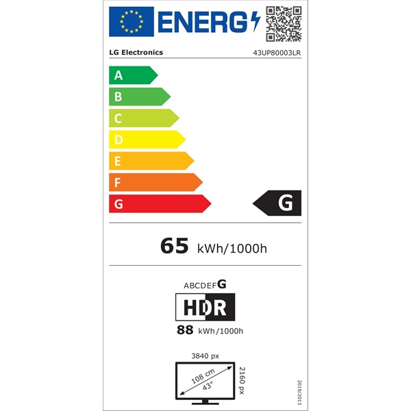 LG 43" 43UP80003LR 4K UHD Smart LED TV (Újracsomagolt)
