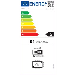 LG 43" 43UR78003LK 4K UHD Smart LED TV (Újracsomagolt)