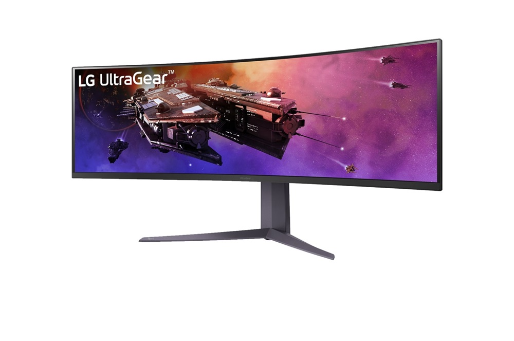 LG 45" 45GR75DC-B DQHD VA HDMI/DP/USB-C ívelt gamer monitor