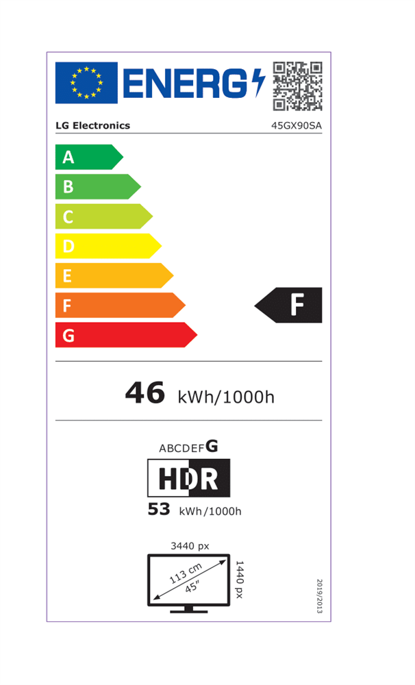 LG 45" 45GX90SA-B.AEU WQHD OLED 240Hz HDMI/DP/USB/RJ45/USB-C ívelt smart gamer monitor