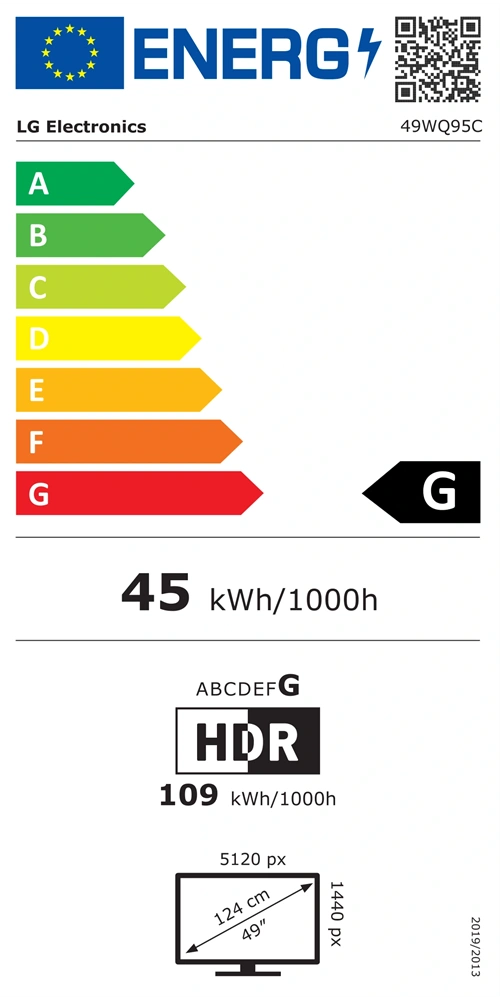 LG 49" 49WQ95CP-W UltraWide DQHD IPS HDMI/DP monitor