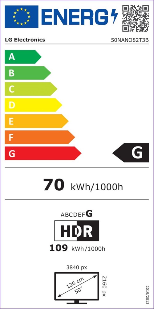 LG 50" 50NANO82T3B 4K UHD HDR NanoCell Smart TV (Újracsomagolt)