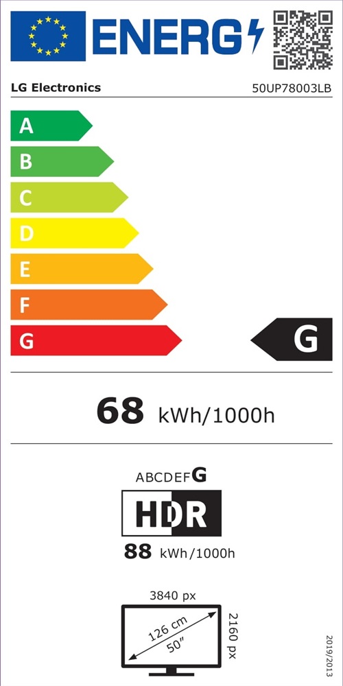 LG 50" 50UP78003LB 4K UHD Smart LED TV