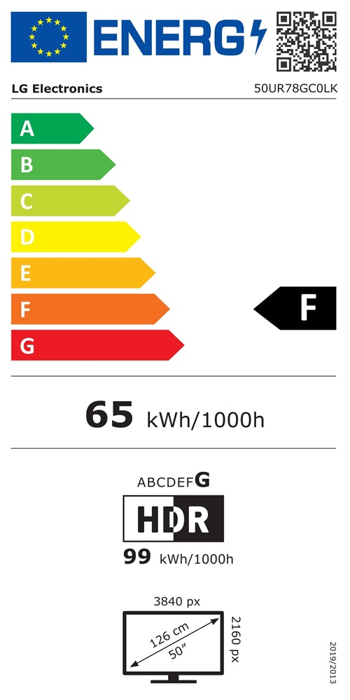 LG 50" 50UR78GC0LK 4K UHD Smart LED TV