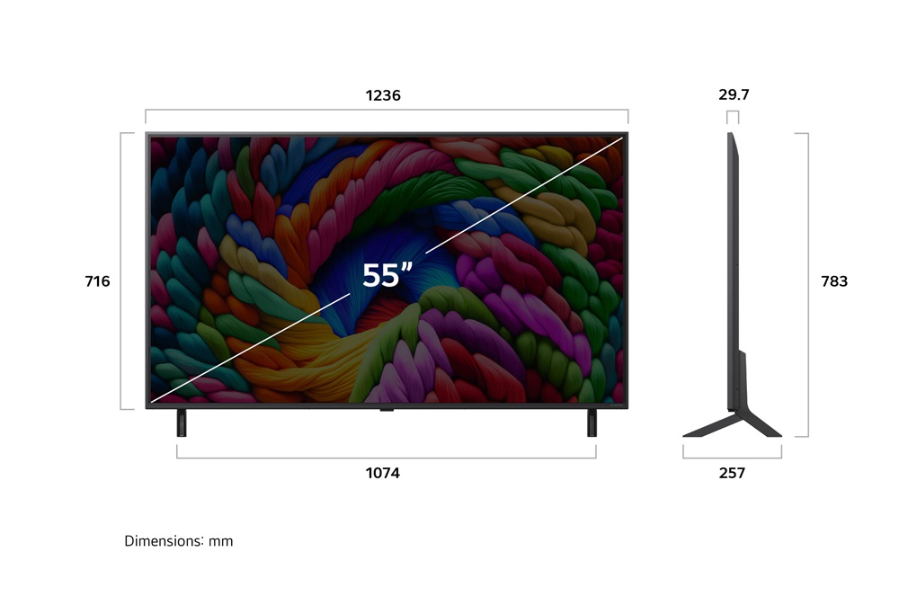 LG 55" 55NANO90A3B 4K UHD AI Smart NanoCell TV