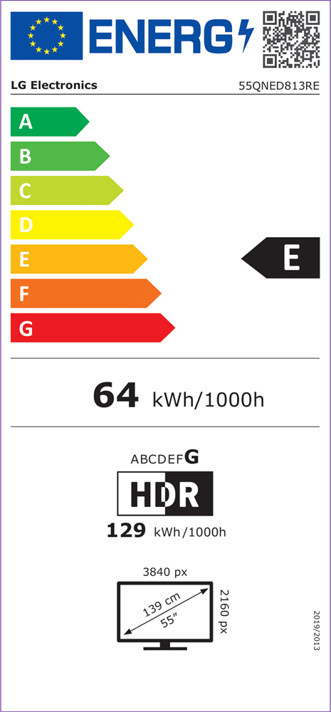 LG 55" 55QNED813RE 4K UHD QNED TV