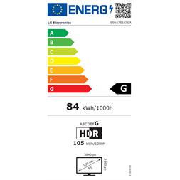 LG 55" 55UA751C0LA 4K UHD AI Smart TV