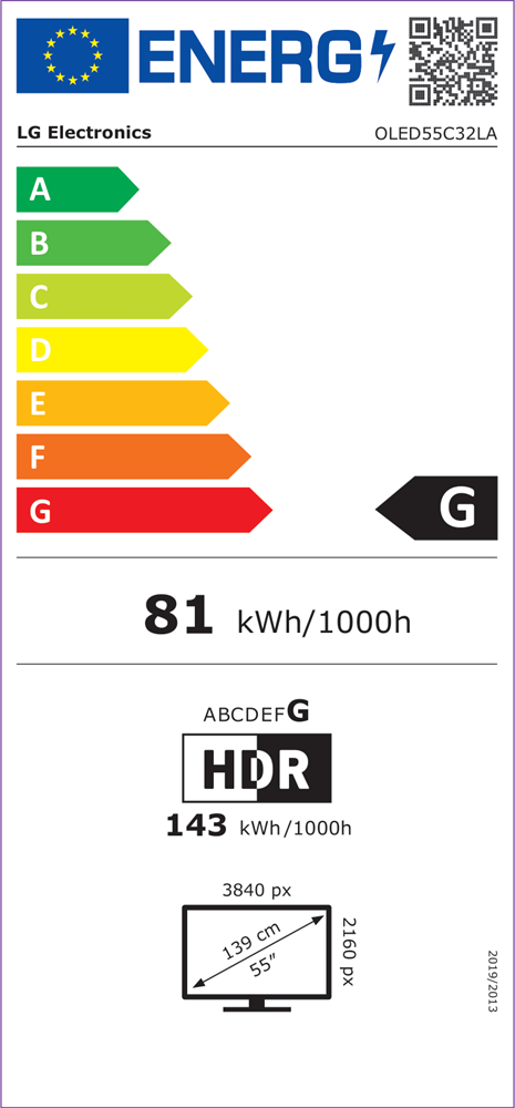 LG 55" OLED55C32LA 4K UHD OLED evo TV