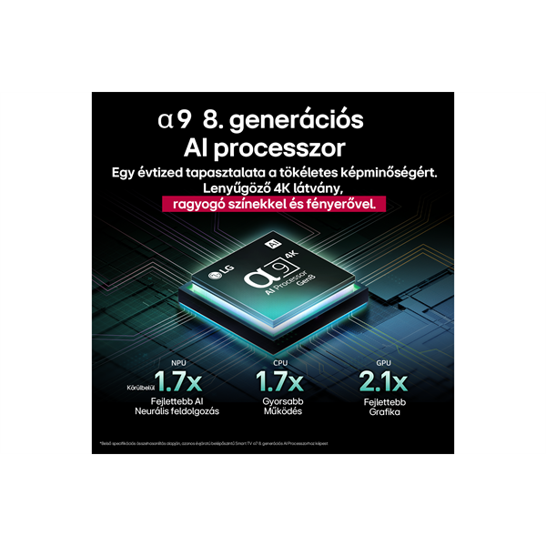 LG 55" OLED55C51LA 4K UHD AI Smart Gamer OLED evo TV (Újracsomagolt)