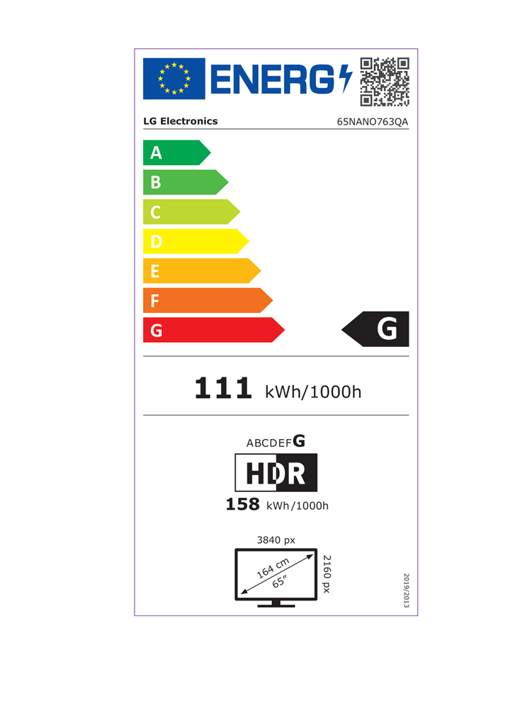 LG 65" 65NANO763QA 4K UHD Smart NanoCell LED TV