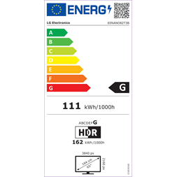 LG 65" 65NANO82T3B 4K UHD HDR NanoCell Smart TV