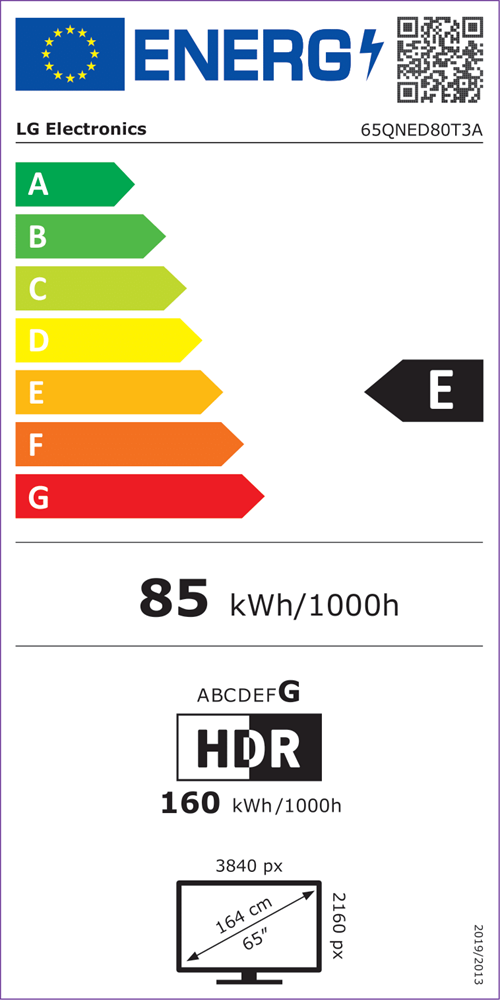 LG 65" 65QNED80T3A 4K UHD HDR Smart QNED TV