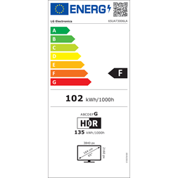 LG 65" 65UA73006LA 4K UHD AI Smart LED TV (Újracsomagolt)