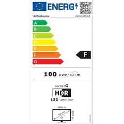 LG 65" 65UA74003LB 4K UHD AI Smart TV