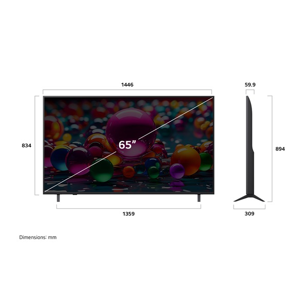 LG 65" 65UA75003LA 4K UHD AI Smart TV